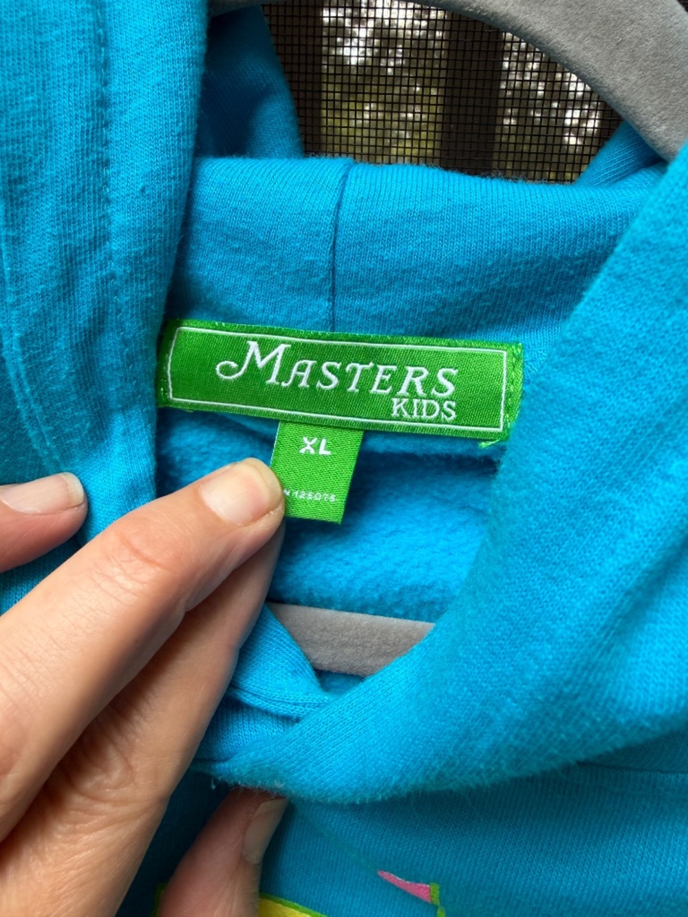 Masters Tournament Augusta National Teal Kids Hoodie Sweatshirt Pullover Sz XL
